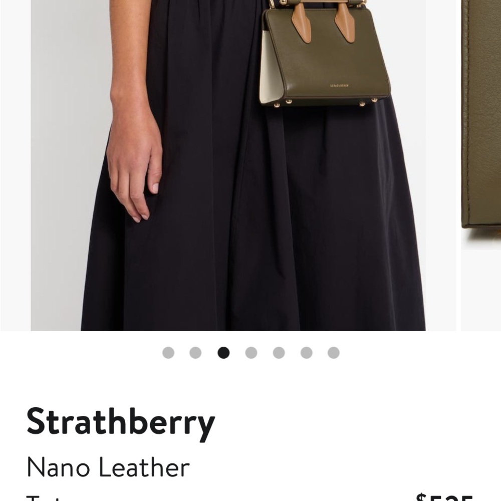Strathberry Green Mini Bag Sophisticated Design